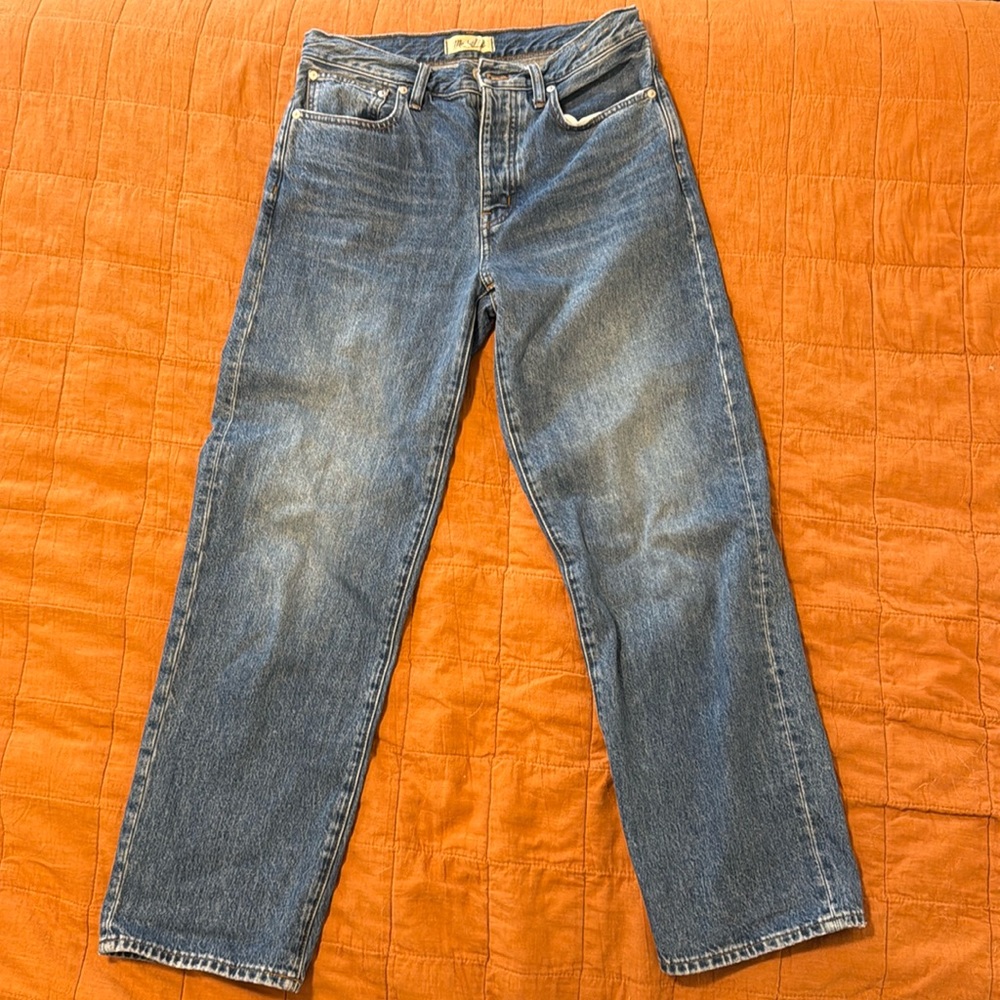 Madewell Low Slung Straight Jeans in 27